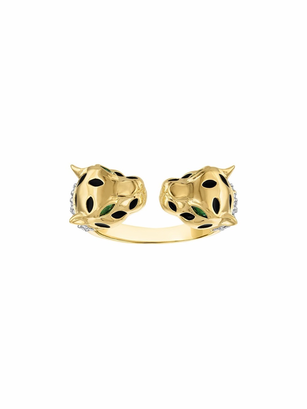 Leopard Cubic Zirconia Cocktail Ring